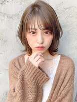 セミディ艶感外ハネボブデジタルパーマワンカール#261f0501