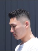 一宮濡れパン×スキンフェード男前スタイルアイロンパーマ清潔感