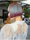 ボブミディアムショート美髪前髪カット_ba531933