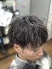 スパイラルパーマ＋メンズカット　￥9800→￥9000