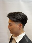 刈り上げ×流しスタイル　<理容室>
