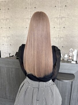 ウル 岡山駅店(ULu.) ハイライトハイトーンダブルカラー20代30代40代前髪長めULu