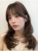 レイヤーカット/シースルーぱっつん