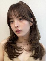 ポケット 渋谷(POCKET)&nbsp;レイヤーカット/シースルーぱっつん