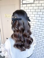 フェリーチェ(Felice)&nbsp;ハーフツイン ダウンスタイル お呼ばれヘア イベントヘア