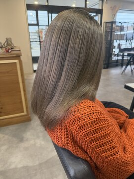 ナンバー(number+) 20代30代40代大人可愛いアッシュグレージュダブルカラー