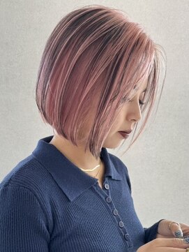 ツキ 横浜店(tuki) 前髪インナーカラーローライトイヤリングカラー