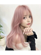 ビオラ(Viola)&nbsp;ホワイトピンク×レイヤースタイル