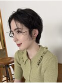 顔周りレイヤーカットくびれヘアミルクティーベージュカラー韓国