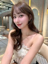 レーヴバイロンド 仙台(Reve by Lond) 韓国レイヤー艶髪縮毛矯正顔周りカット髪質改善ベージュブラウン
