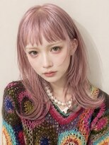 ラビットホール(Rabbit hole)&nbsp;【misato】ブリーチカラーで叶える淡色ピンクベージュ