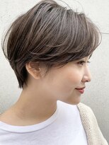 ローマー 明治神宮前 渋谷(ROAMER)&nbsp;ショートボブ切りっぱなしボブレイヤーカット前髪カット縮毛矯正