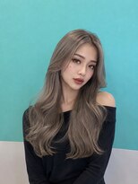 アース 熊本嘉島店(HAIR&MAKE EARTH)&nbsp;ワンブリーチミルクティーベージュ