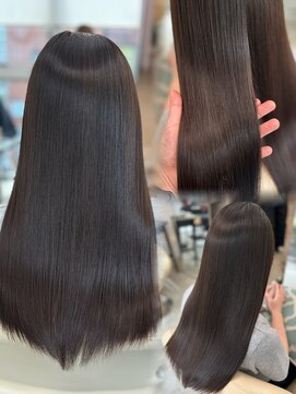 バンクスヘアー(BANK'S HAIR) 乾かしただけでまとまる艶感ストレートく