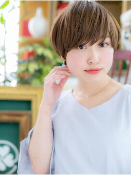 カバーヘア ブリス 戸田公園西口店(COVER HAIR bliss) *bliss戸田公園*3Dカラーで外国人風★マニッシュ丸みショートa