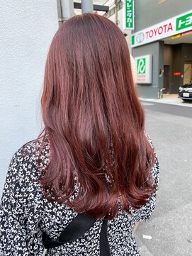 シェノン 梅田(CHAINON) 小顔カット×ブリーチ×ピンクベージュ