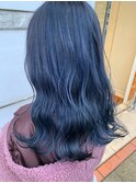 小顔セミウェットウェーブピンクベージュハイライトカラー