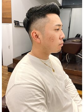 アイリーヘアデザイン(IRIE HAIR DESIGN) 【IRIE HAIR赤坂】七三オールバック×フェードカット×ウェット