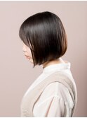 大人可愛いナチュラルボブ
