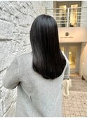 大人フェミニンストレートロング/艶感地毛風カラー
