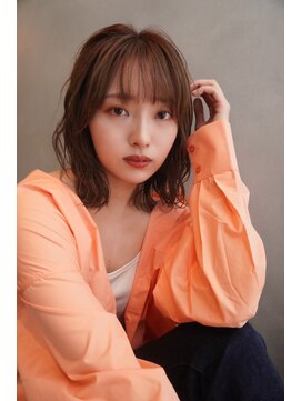 ユートラクト 寝屋川(U-tract) 【U-tract】ミディアム パーマ風巻き