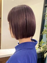 アイフィール アヴェダ 瑞江店(i feel AVEDA) 【辻】パープルガーネット×ミニボブ