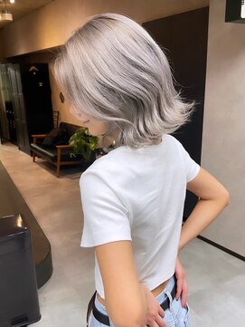 サニー 渋谷(SUNNY) バレイヤージュショコラアッシュハイライトグレージュカラー