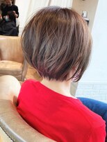 30代、40代/丸みくびれショートボブ×白髪染めハイライト/大宮
