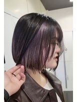 スタイル 茅ケ崎(STYLE) 【零也】ぱつっとボブ×デザインカラー