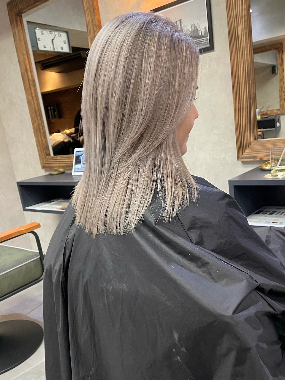 サニー 渋谷(SUNNY) バレイヤージュ、ハイライト、レイヤーロング、グレーベージュ