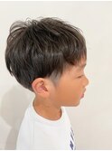 キッズカット×アシメショート