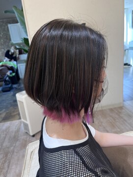 ルシードスタイル リム(LUCIDO STYLE Rim) レイヤーBOB×ハイライト×ピンクラベンダー