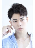 緩ツイスパ×七三分けアップバング！