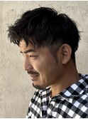メンズパーマ/ツイストスパイラルパーマ/メンズショート