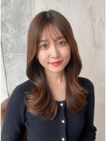 アフロート ルヴア(AFLOAT RUVUA)&nbsp;くびれヘア/レイヤー/顔まわり/サイドバング/こなれミディ