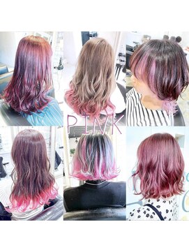 ヘアー アトリエ エゴン(hair atelier EGON) ピンクカラーで柔らかフェミニン☆