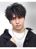 シースルーフェザーショート