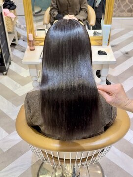 ロンドアベニール 北千住(Lond avenir) イメチェン外ハネボブ美髪ワイドバングレイヤー髪質改善縮毛矯正