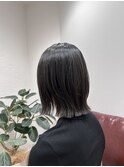 髪質改善縮毛矯正レイヤー外はね顔周りボブ１０代２０代３０代