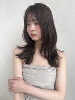 ザックラフィネ(ZACC raffine) レイヤーカット/オリーブベージュ/フェイスレイヤー/くびれヘア