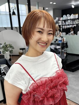 イブヘアー(eve hair) ◎ブリーチ/オレンジブラウン/ショートカット
