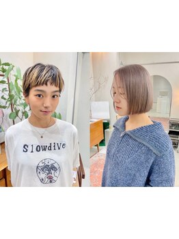 【金山2分/駐車場あり】ショート・ボブならおまかせ！ナチュラルだけど抜け感のあるスタイルに仕上げます。