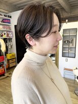 ヌード(NUDE) NUDEハンサムショート30代40代前髪なしショート大人ショートボブ