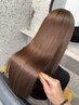 【ナチュラルストレートに】カット+クオライン縮毛矯正+髪質改善クイックTR