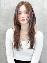 ニューヨークニューヨーク 梅田茶屋町店(NYNY)&nbsp;ハッシュレイヤー　ハッシュカット　韓国　ブラウンベージュ