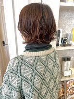 キャアリー(Caary)&nbsp;福山Caaryボブパーマゆるふわボブ簡単スタイリング20代30代40代