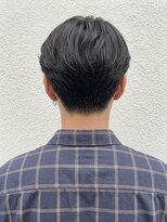 モッズヘア メン 新所沢店(mod's hair men)&nbsp;ビジカジアッシュブラックセンターパートコンマヘアp1新所沢