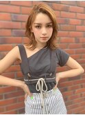 アフロート 外国人風かきあげバングウルフレイヤー