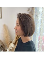 ジジ ヘアワークス(gigi hair works) ボブ×ヌーディベージュ☆