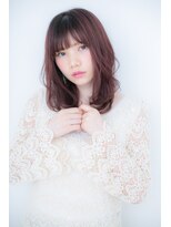 モッズヘア 上尾西口店(mod's hair)&nbsp;小顔見せピンクカラー☆くせ毛風無造作カールY上尾20代30代40代